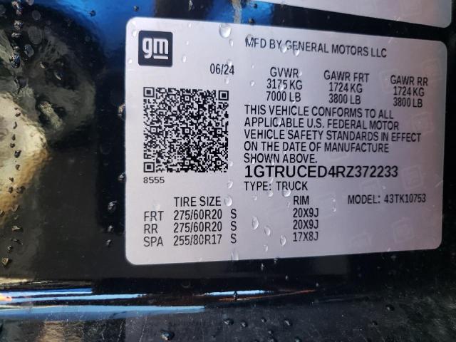 2024 GMC SIERRA K15 - 1GTRUCED4RZ372233