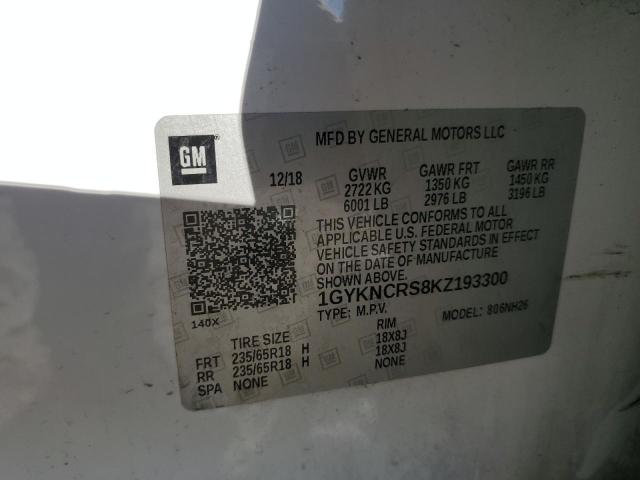 2019 CADILLAC XT5 LUXURY - 1GYKNCRS8KZ193300