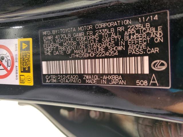 2015 LEXUS CT 200 JTHKD5BH0F2224054