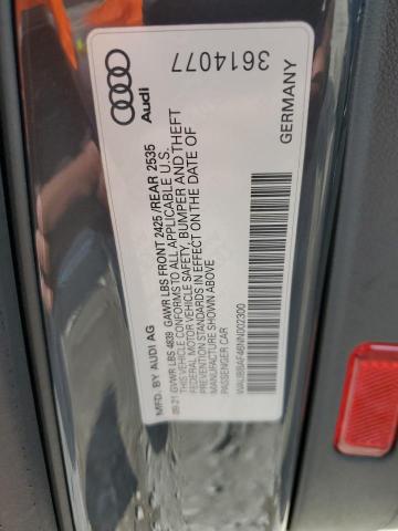 2022 AUDI A4 PREMIUM - WAUBBAF46NN002300