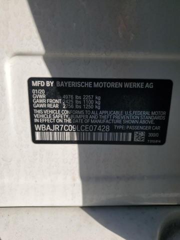 2020 BMW 530 XI WBAJR7C09LCE07428