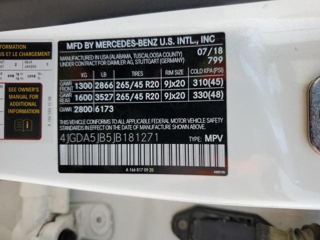 2018 MERCEDES-BENZ GLE 350 - 4JGDA5JB5JB181271