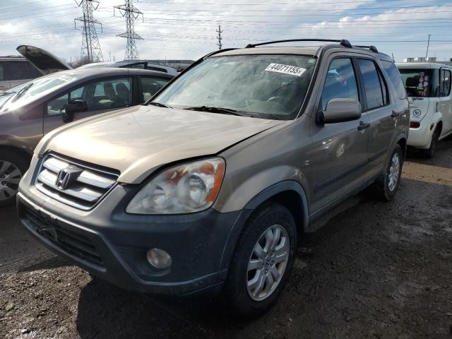 HONDA CR-V EX 2006 tan  gas JHLRD78846C007896 photo #1