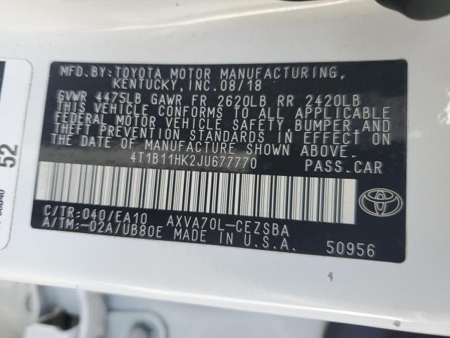 2018 TOYOTA CAMRY L - 4T1B11HK2JU677770