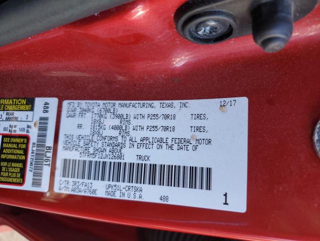 2018 TOYOTA TUNDRA DOU - 5TFRM5F12JX126801