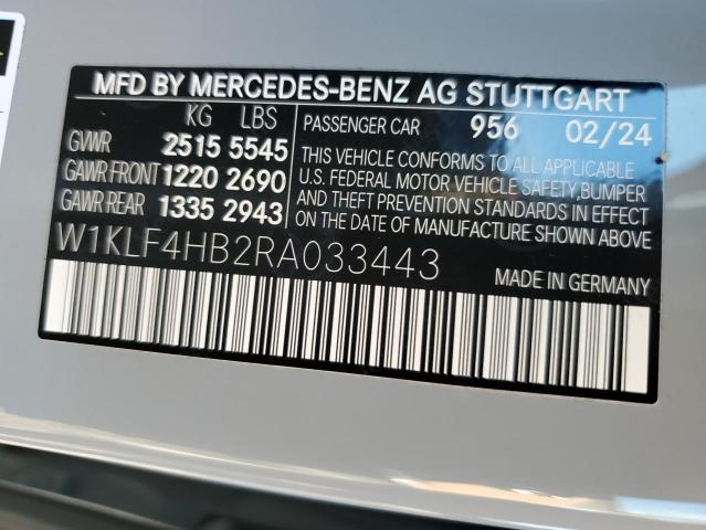 2024 MERCEDES-BENZ E 350 4MAT W1KLF4HB2RA033443