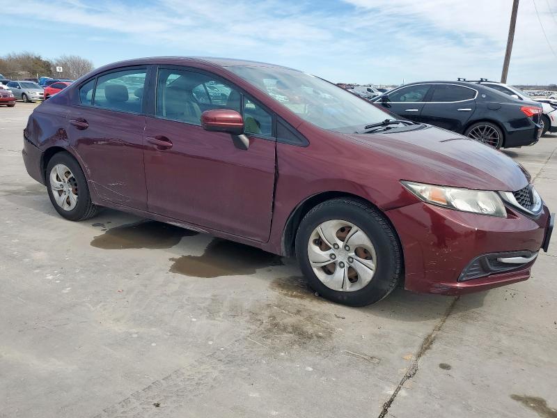 Vin: 19xfb2f55fe091771, lot: 45737735, honda civic lx 20154