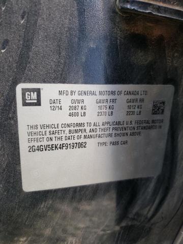 2015 BUICK REGAL 2G4GV5EK4F9197062