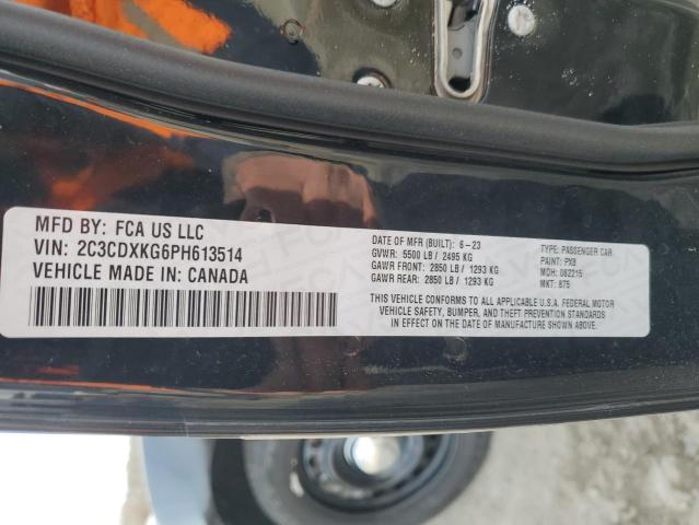 2023 DODGE CHARGER PO 2C3CDXKG6PH613514