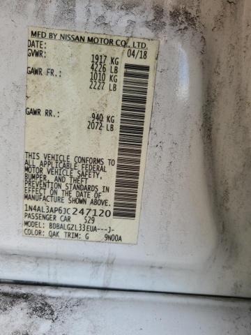 2018 NISSAN ALTIMA 2.5 1N4AL3AP6JC247120