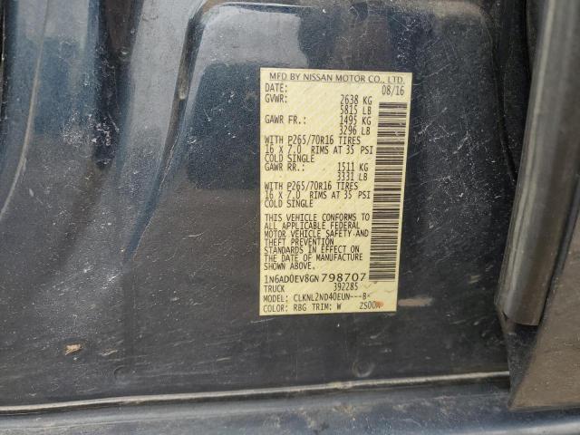 2016 NISSAN FRONTIER S - 1N6AD0EV8GN798707
