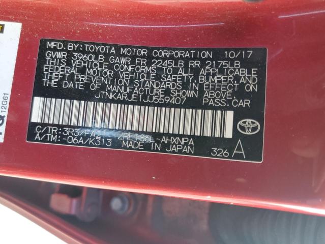 2018 TOYOTA COROLLA IM - JTNKARJE1JJ559407