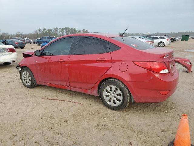 HYUNDAI ACCENT 2016 red  gas KMHCT4AE6GU053130 photo #3