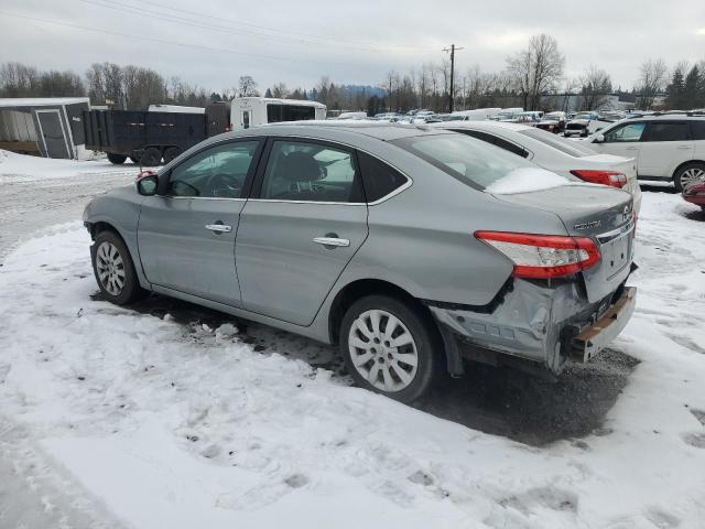 NISSAN SENTRA S 2014 silver sedan 4d gas 3N1AB7AP7EY225048 photo #3