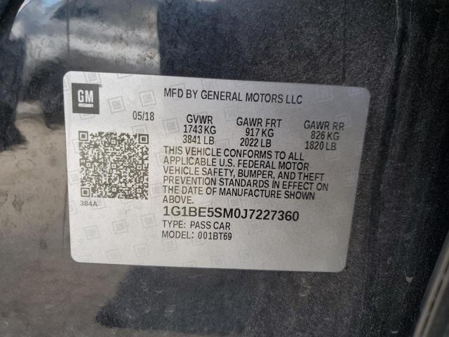 2018 CHEVROLET CRUZE LT - 1G1BE5SM0J7227360
