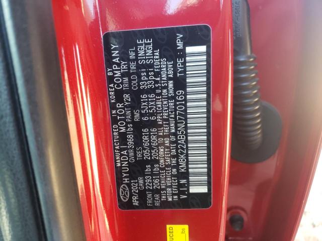 2022 HYUNDAI KONA SEL - KM8K22AB5NU770169