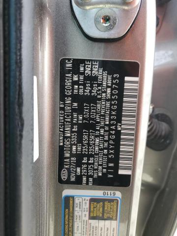 2019 KIA SORENTO - 5XYPG4A33KG550753