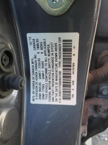2016 HONDA CIVIC EX - 2HGFC1F30GH631038