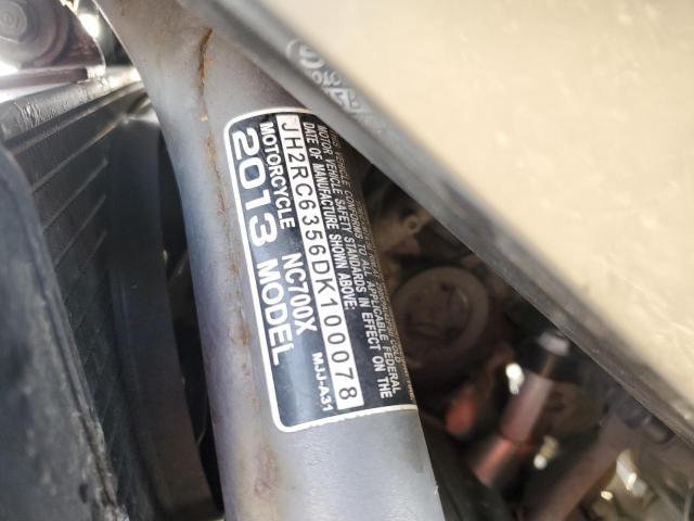 2013 HONDA NC700X JH2RC6356DK100078