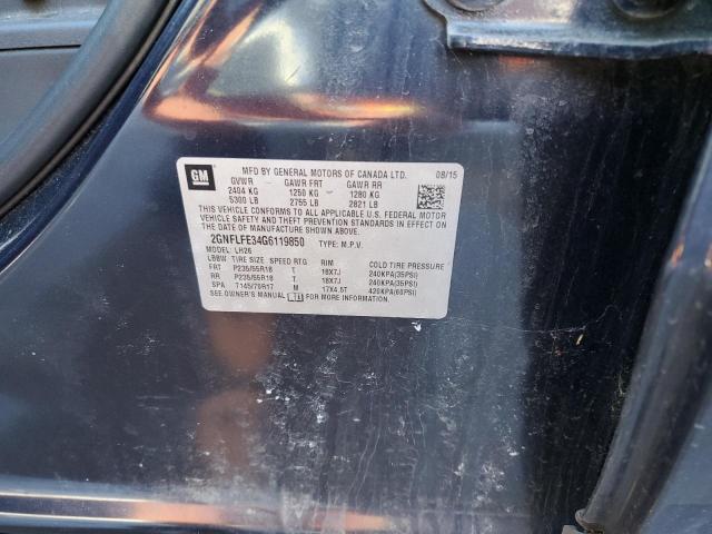 2016 CHEVROLET EQUINOX LT - 2GNFLFE34G6119850