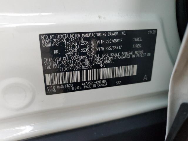 2021 TOYOTA RAV4 LE - 2T3K1RFV6MC102502