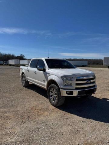 FORD F150 SUPER 2016 white crew pic gas 1FTEW1EF5GFB75388 photo #1