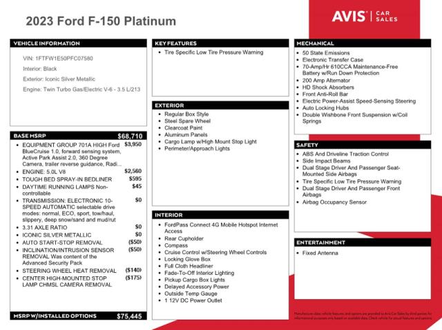 2023 FORD F150 SUPER - 1FTFW1E50PFC07580