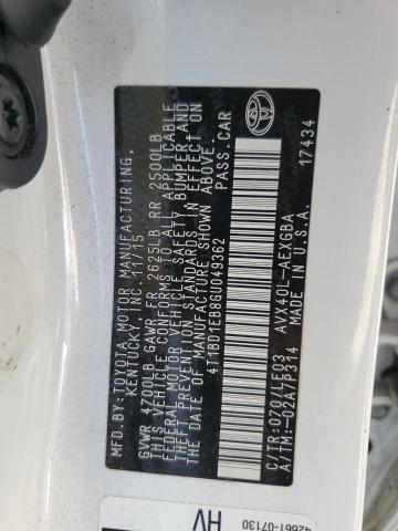2016 TOYOTA AVALON HYB 4T1BD1EB8GU049362