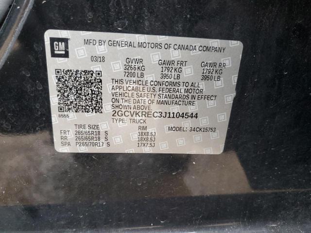 2018 CHEVROLET silverado 2GCVKREC3J1104544