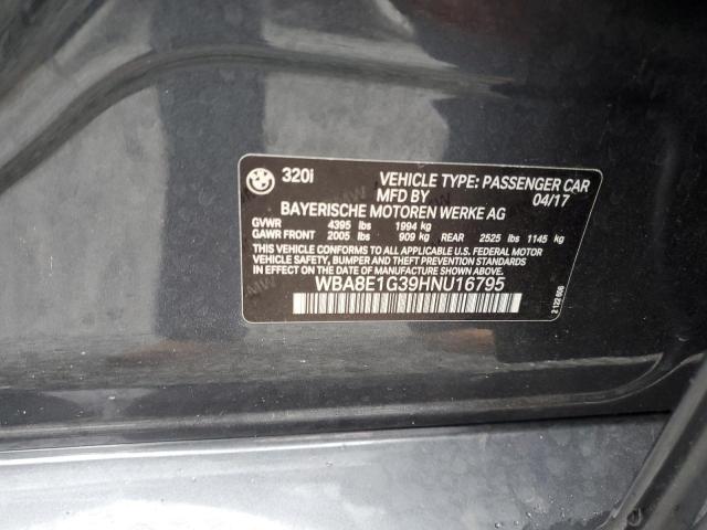 2017 BMW 320 I - WBA8E1G39HNU16795