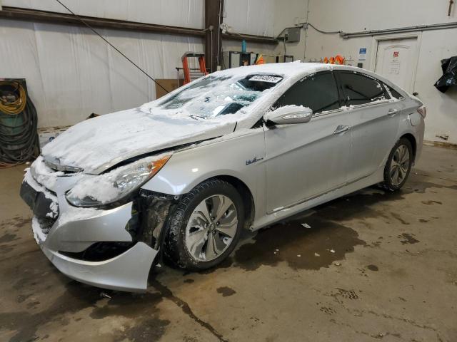 HYUNDAI SONATA HYB 2014 silver  hybrid engine KMHEC4A49EA112363 photo #1