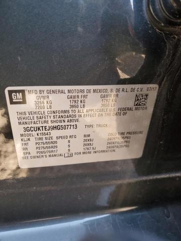 2017 CHEVROLET SILVERADO - 3GCUKTEJ9HG507713