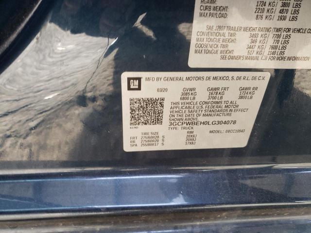 2020 CHEVROLET SILVERADO - 3GCPWBEH0LG304078