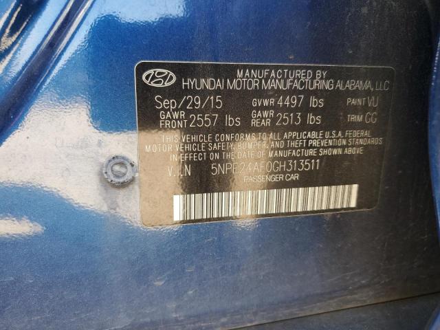 2016 HYUNDAI SONATA SE - 5NPE24AF0GH313511