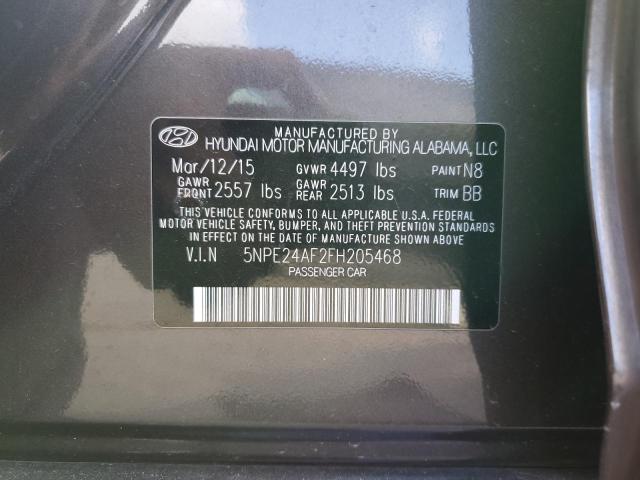 2015 HYUNDAI SONATA 5NPE24AF2FH205468
