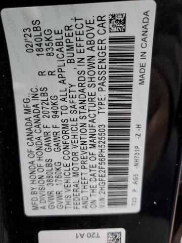 2023 HONDA CIVIC SPOR - 2HGFE2F56PH525503