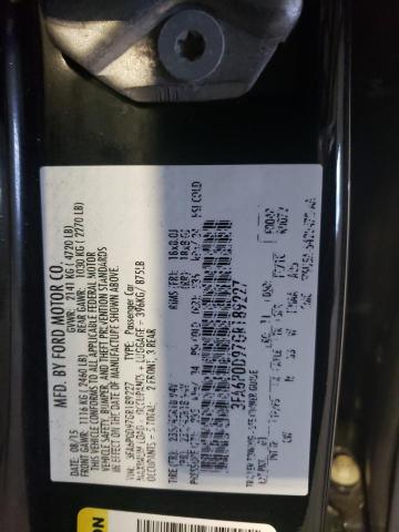 2016 FORD FUSION SE - 3FA6P0D97GR189227
