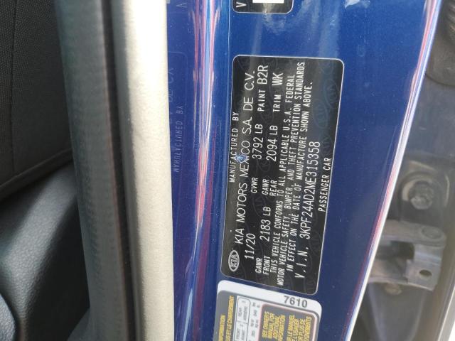 2021 KIA FORTE FE - 3KPF24AD2ME315358