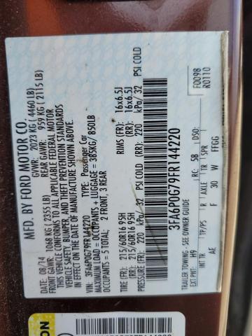 2015 FORD FUSION S - 3FA6P0G79FR144220