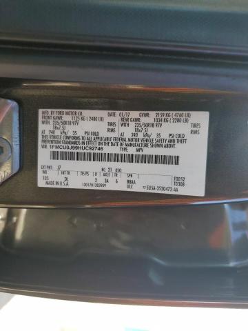 2017 FORD ESCAPE TIT - 1FMCU0J99HUC92746