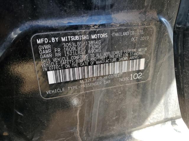 2020 MITSUBISHI MIRAGE G4 - ML32F3FJ8LHF03781