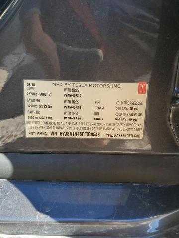 2015 TESLA MODEL S P8 5YJSA1H46FF088548