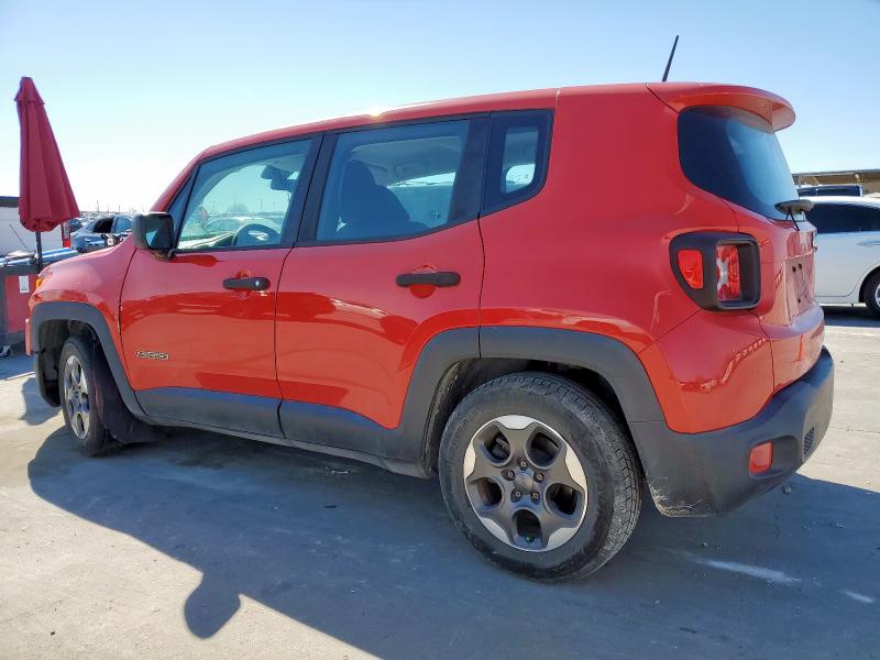 Vin: zaccjaat0fpb85517, lot: 46618735, jeep renegade sport 20152
