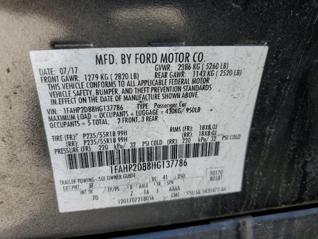 2017 FORD TAURUS SE - 1FAHP2D88HG137786