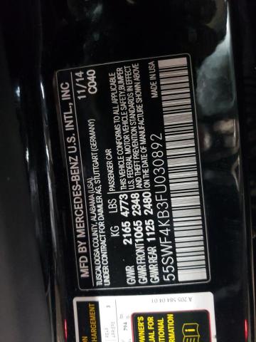 2015 MERCEDES-BENZ C 300 4MAT - 55SWF4KB3FU030892