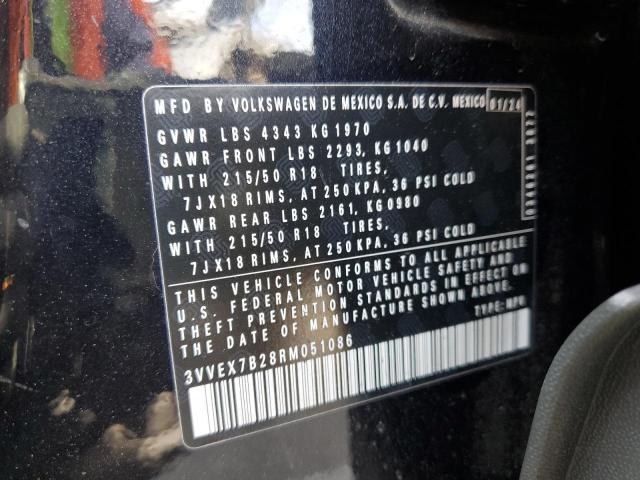 2024 VOLKSWAGEN TAOS SE - 3VVEX7B28RM051086