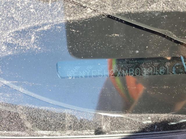 2021 HONDA PILOT SE 5FNYF5H2XMB039481