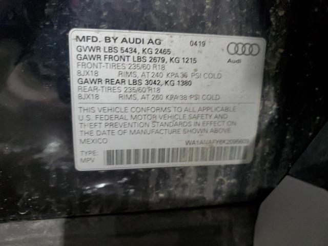 2019 AUDI Q5 PREMIUM - WA1ANAFY6K2095609