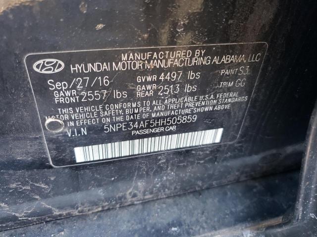 2017 HYUNDAI SONATA SPO - 5NPE34AF5HH505859