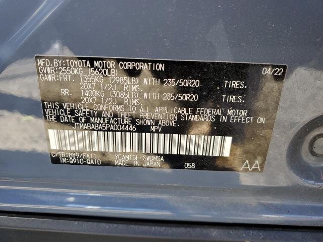 2023 SUBARU SOLTERRA P JTMABABA5PA004446